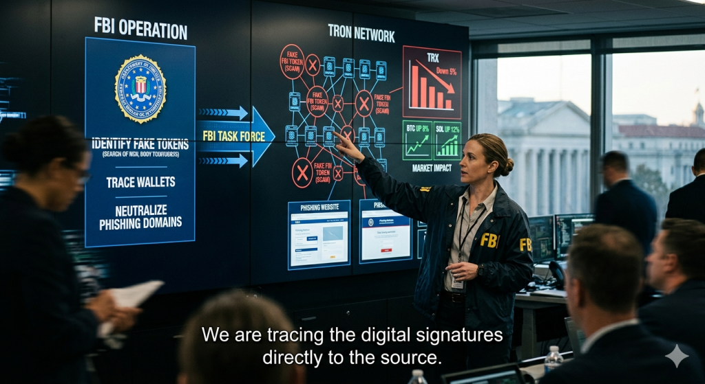 FBI Warns of Fake Crypto Tokens Impersonating the Agency on Tron Network