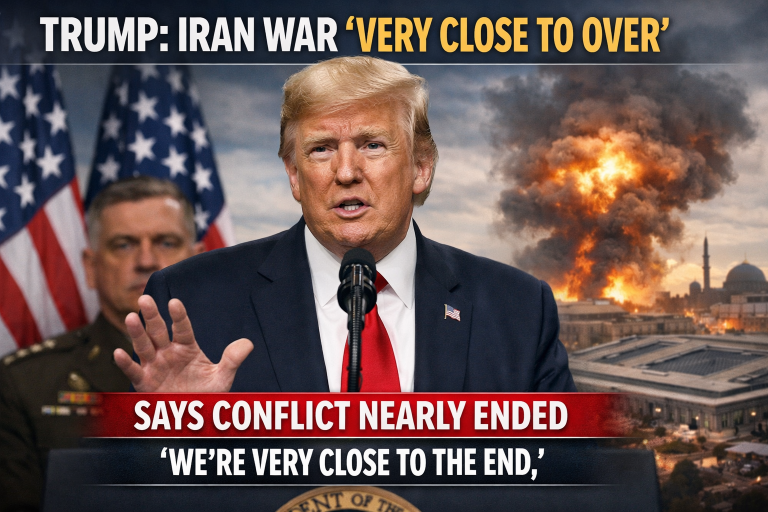Trump Says He Views Iran War as ‘Very Close to Over’