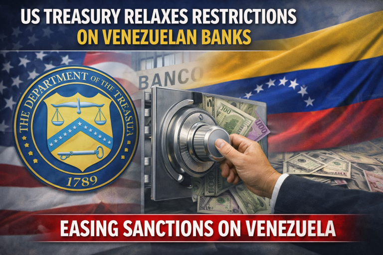 US Treasury Relaxes Restrictions on Venezuelan Banks