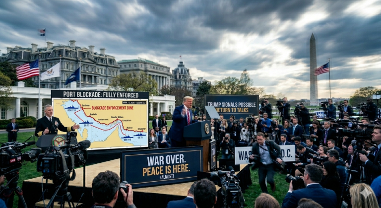 US Says Iran Port Blockade Fully Enforced as Trump Signals Possible Return to Talks
