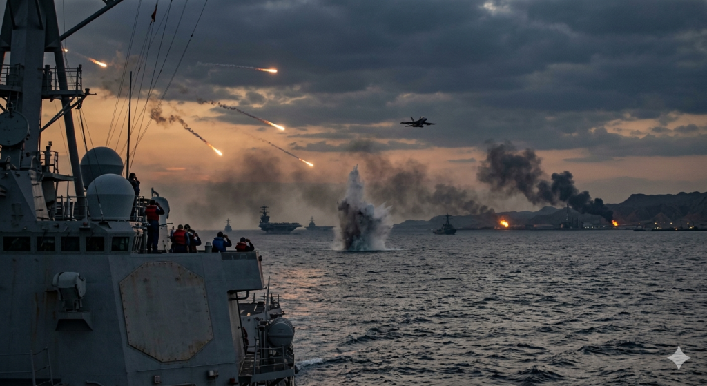U.S. Launches Strikes on Iran; Tehran Claims Attacks on U.S. Fleet
